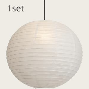 TEMU 1세트 40cm/16인치 원형 쌀 종이 램프 쉐이드, 흰색 종이 랜턴 조명, 거실, 침실, 홈 , 주방 장식, 이벤트 및 파티 장식용