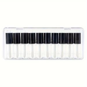 TEMU 10개입 4ml 플라스틱 립글로스 튜브, 플라스틱 립스틱 병, 립밤 용기 메이크업 정리함