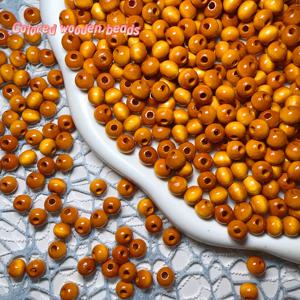 TEMU 신규 도착 650 나무 비즈, 7mm/0.26in 원형, 크리스마스 레드 Ginger Yellow, 편광 효과, 나무 포함, 보석 만들기, DIY 수제 목걸이, 팔찌, 장식, 수제품, 크리스마스 장식, 가을 겨울 및 사계절 장식