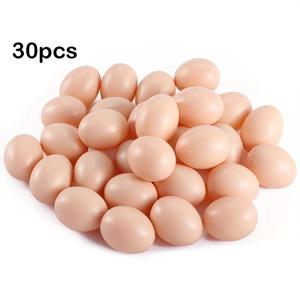 TEMU 30pcs 실제 현실적인 인공 계란, 부활절 공예, 그림 및 장식 - 깃털 없음, 전기 없음, 휴일 센터피스