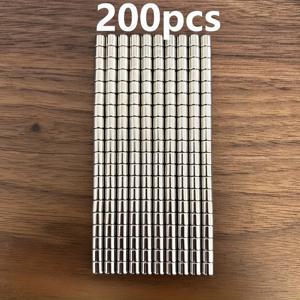 TEMU 50개, 100개 또는 200개의 소형 5x5mm N35 네오디뮴 자석 팩 - 냉장고와 화이트보드에 완벽한 사용, 사무실 및 주방 등 다양한 용도에 이상적