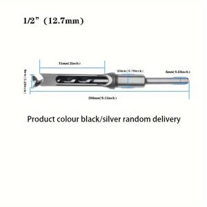 TEMU 고속강 목재용 목재 & 텐온 드릴 비트 세트, 6.4-12.7mm 사각 구멍 치즐 비트