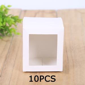 TEMU 10개 세트 11x11x12.5cm 투명 창이 있는 종이 디스플레이 박스, 작은 물건을 위한 접이식 DIY 포장, 생일, 결혼식, 크리스마스, 새해, 데이 선물 및 축제 파티 선물에 이상적