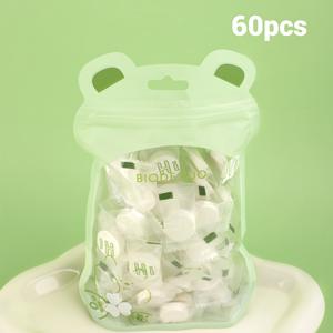 TEMU MONKIDS 60pcs 압축 마스크 시트 세트, 부드러운 빛 베이지 친화적, DIY 수분 보충 및 빛 베이지 관리를 위한 중간 두께, 휴대용 포장, 여행에 편리, 가정 및 미용실 사용에 적합