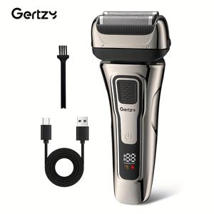 TEMU 남성용 컴팩트 전기 여행 면도기, USB 충전식 휴대용 면도기, 턱수염 정리 가능, 도구 헤드 각도 조절, 완벽한 매끄러운 면도, 내구성 있는 디자인, 크리스마스 선물 및 아버지의 날 선호