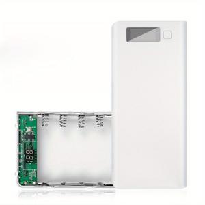 TEMU 무접합 8단 18650 배터리 박스, 디지털 디스플레이 화면, 모바일 파워뱅크 조립 키트, DIY 세트|보조배터리