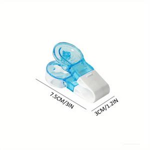 TEMU 1개 휴대용 알약 꺼내기 도구 + 알약 케이스 - 홈 가젯, 정제 블리스터 팩 병 오프너 보조 도구, 신형 컴팩트 디자인 알약 분배기