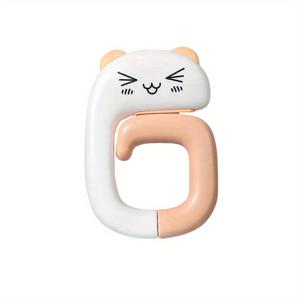 TEMU 1pc 만화 동물 모양의 후크, 핸드백, 옷걸이, 지갑 후크, 데스크탑 휴대용 접이식 핸드백, 옷걸이, 지갑, 배낭 후크에 적합