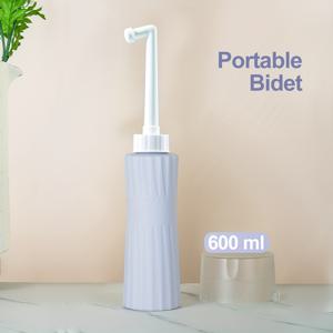 TEMU 개인 위생 청소 및 여행에 적합한 14구 노즐이 달린 1개 600ml 대용량 휴대용 비데, 휴대용 여행 비데