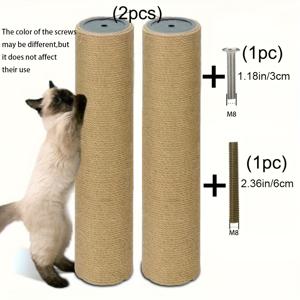 TEMU DIY 고양이 등반 나무 타워 폴 액세서리 교체용 애완묘 장난감 스크래치 포스트 하드 페이퍼 튜브 기둥