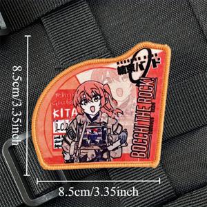 TEMU 전술 애니메이션 모랄 패치 - 생동감 넘치는 일본어 텍스트 캐릭터 디자인, 후크 앤 루프 백팩/재킷/모자용, 내구성 강한 혼합 컬러 데코 스티커 & 암밴드, 애니메이션 액세서리, 장난기 가득한 에스테틱, 오래 지속되는 접착제, 코스플레이 애호가를 위한 맞춤형 배낭 커스터마이징