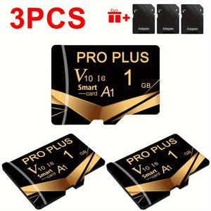 TEMU 3pcs BLIKSEM PRO PLUS 메모리 카드 - 1GB, 512MB, 256MB, 128MB, 64MB - 보안 실용용량 플래시 TF 카드 - 태블릿, 카메라, 모바일 폰, 노트북, PC, 자동차 오디오, 게임 콘솔 - A1 등급, A1 등급 저장 | 보안 파일 저장 | 내구성 메모리 카드, 디지털 카메라용 메모리 카드|태블릿PC