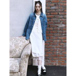 레이어드 롱 스커트  화이트 (165327AY41)