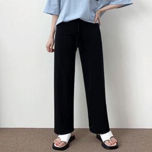 [1+1할인] 아이스 냉장고 일자핏 슬림 와이드 팬츠 3color