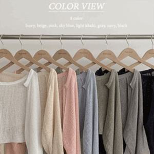 [여름볼레로/여름가디건] 캔디 루즈핏 크롭 니트 볼레로 가디건 (8color)