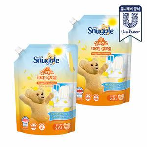 스너글 햇빛건조향 섬유유연제 허거블선샤인 2.6L 2개