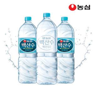 농심 백산수 2L 유라벨 6병 + 무라벨 6병