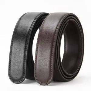 (타입 및 사이즈:소가죽 28mm 브라운)PU 인조가죽 소가죽 자동벨트 교체용 띠벨트 가죽 벨트 용띠 소띠