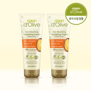 달란 아르간오일 고보습 핸드크림 극건성 보습집중 무자극케어 250ml 2개