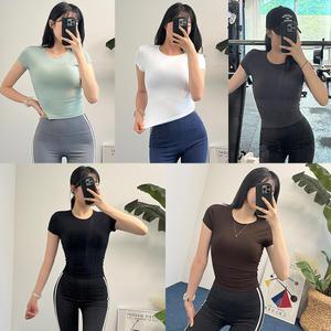 글라이드애슬티 요가 여성반팔 쫀쫀 운동복 슬림 헬스