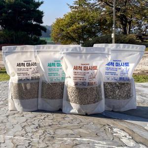 세척 마사토 약1.5kg .소포장 원예용 분재 다육이 선인장 스투키 분갈이흙 씻은 모래 배수용 화분 마감재