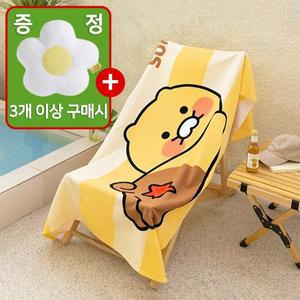 [카카오프렌즈]춘식이 비치 타월 철푸덕 XL 대형 수건