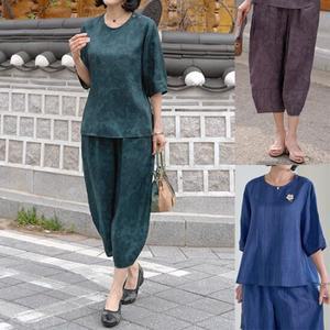 [엄마옷 로즈맘] 유원리본풍기인견상하세트