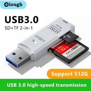 GEEKI 멀티 카드 리더기 2 in 1 USB 3.0 마이크로 TF sd usb 어댑터 고속 메모리 PC 노트북 액세서리