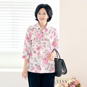 [엄마옷 로즈맘] 서온장미카라면티셔츠