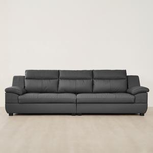 동서가구 테라 천연면피가죽 4인 소파(스툴미포함) DF907375