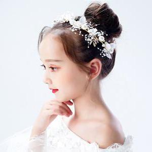 여아 주니어 아동 샤를롯 머리띠 화관 드레스 악세사리