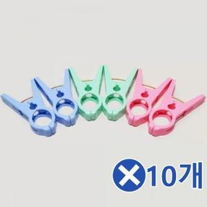 집게걸이 6Px10개 빨래집개 욕실집게 왕 신발정리집게