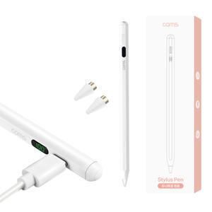 XC927 Coms 충전식 스타일러스 터치펜 펜슬 / 스마트폰 태블릿 호환 / 초미세 펜촉 정전식 / 예비 펜촉 2개
