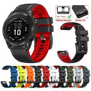 가민 퀵핏 워치 스트랩, Fenix 7X 7 프로 사파이어 솔라 밴드, 8 E 6X 6 5X 5 플러스 팔찌, 26mm, 22mm