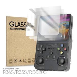 호환품 R36S  강화 유리 3.5 인치 플레이어 게임용 RGB20S 스크린 보호대 커버 필름