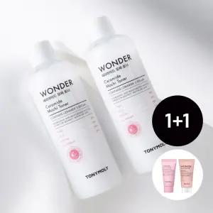 [2pack] 원더 세라마이드 모찌 토너 500ml+팩투폼20ml,에멀전30ml