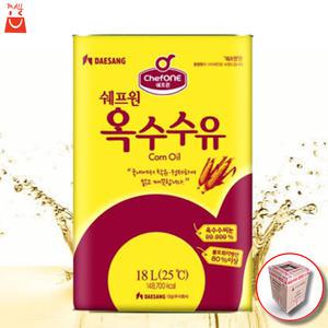 쉐프원 옥수수유 18L 업소용 옥배유 청청원 대상