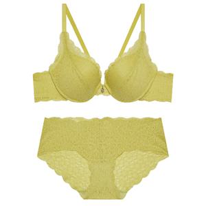 [게스언더웨어](센텀시티점)프리컷레이스 시크릿 와이어브라 레이스 팬티 세트 GBWBR321MU/GBWPT321MU
