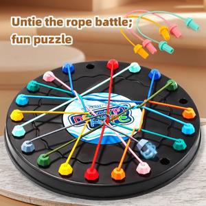 트위스트 로프 퍼즐 게임 Brainy Knots Rope Untangling 보드 Challenge Game, Central Toys