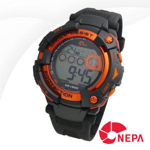 NEPA [네파] 전자시계 N304 GRAY/ORANGE