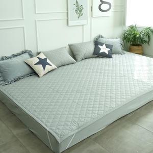 바숨 순면누빔 고정밴드 패밀리 침대패드 220x200