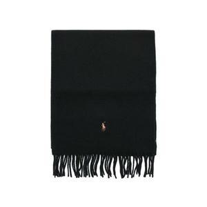 폴로 랄프로렌 시그니처 버진 울 머플러 블랙 PC1047-001