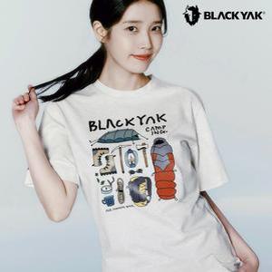 블랙야크 기능성 빅사이즈 아이유 등산티셔츠 공용 멀티캠핑 그래픽 반팔티 1BYRTMU916