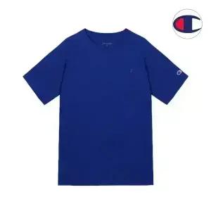 챔피온 클래식 져지 무지 레이어드 남자 여성 반팔티셔츠 블루 T0223-GUX