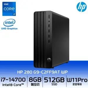 [최종 107만] HP 프로슬림 280 G9 C2FF9AT Win11 Pro 인텔 코어i7 8GB 512GB 데스크탑 HP본체