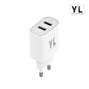 YL 12W 2포트 듀얼 멀티 USB-A타입 충전기 어댑터