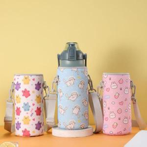 1300/1700ml 물병 커버 가방 스트랩 네오프렌 워터 파우치 홀더 어깨 블랙 캐리어 Insulat Bag