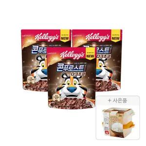 켈로그 콘푸로스트 다크초코, 550g, 3개 + 증정(락앤락 햇쌀밥 용기, 2개 set, 1개)
