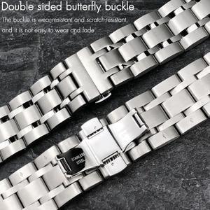 TISSOT T035 T035.627 617 22mm 23mm 24mm 시계 밴드 솔리드 곡선 엔드 팔찌 용 고품질 316L 스테인레스 스