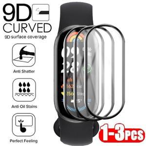1-3PCS Xiaomi Mi Band 10 9 8 7 6 용 3D 곡선 화면 보호기 안티 스크래치 소프트 강화 유리 필름 아님